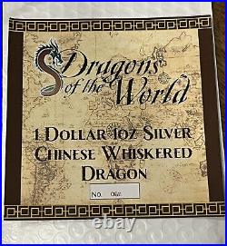 2024 FIJI 1oz Silver Ultra High Relief Year Of The Dragon NGC MS70 Antiqued Slab