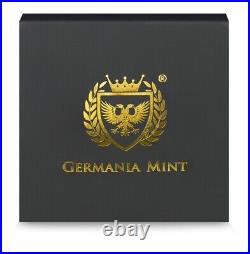 2024 Germania Mint Gods Baldur 2 oz Ag 999.9 Cast Bar with Mintage of 999