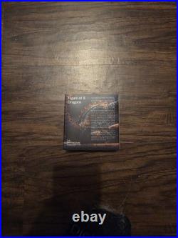 2024 High Relief 3 oz Antiqued Silver 15,000 Francs Figure 8 Dragon