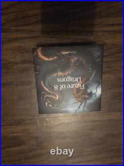 2024 High Relief 3 oz Antiqued Silver 15,000 Francs Figure 8 Dragon