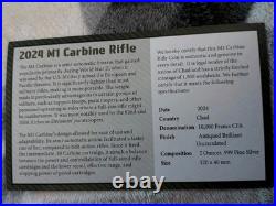 2024 History's Greatest Firearms Series M1 Carbine Rifle 2oz Antique Silver Coin