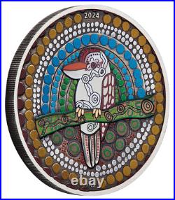 2024 KOOKABURRA KAA KAA 2oz. 9999 Silver Antiqued Colored $2 Coin 2024 KOOKABURRA KAA KAA 2oz. 9999 Silver Antiqued Colored $2 Coin