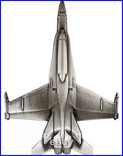 2024 Liberia Jet Fighter 1oz. 999 Fine Silver Coin Antiqued 999 Made No Box COA 2024 Liberia Jet Fighter 1oz. 999 Fine Silver Coin Antiqued 999 Made No Box COA
