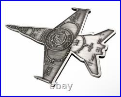 2024 Liberia Jet Fighter 1oz. 999 Fine Silver Coin Antiqued 999 Made No Box COA 2024 Liberia Jet Fighter 1oz. 999 Fine Silver Coin Antiqued 999 Made No Box COA