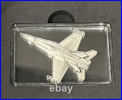 2024 Liberia Jet Fighter 1oz. 999 Fine Silver Coin Antiqued 999 Made No Box COA 2024 Liberia Jet Fighter 1oz. 999 Fine Silver Coin Antiqued 999 Made No Box COA