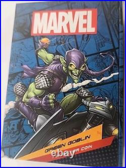 2024 New Zealand Mint Marvel Spider-Man Green Goblin 1 oz Antique Silver Coin 2024 New Zealand Mint Marvel Spider-Man Green Goblin 1 oz Antique Silver Coin