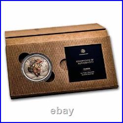 2024 Niue 1 oz Silver Antique Fairy Tales Puss in Boots