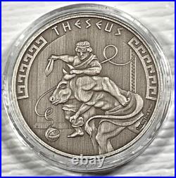2024 Niue 1 oz Silver Antique Heroes of Greek Mythology Theseus 216/500 Box&COA