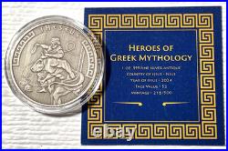 2024 Niue 1 oz Silver Antique Heroes of Greek Mythology Theseus 216/500 Box&COA