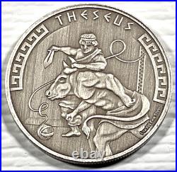 2024 Niue 1 oz Silver Antique Heroes of Greek Mythology Theseus 216/500 Box&COA