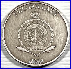 2024 Niue 1 oz Silver Antique Heroes of Greek Mythology Theseus 216/500 Box&COA