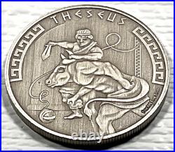 2024 Niue 1 oz Silver Antique Heroes of Greek Mythology Theseus 216/500 Box&COA