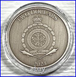 2024 Niue 1 oz Silver Antique Heroes of Greek Mythology Theseus 216/500 Box&COA