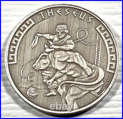 2024 Niue 1 oz Silver Antique Heroes of Greek Mythology Theseus 216/500 Box&COA