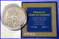 2024 Niue 1 oz Silver Antique Heroes of Greek Mythology Theseus 216/500 Box&COA
