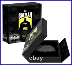 2024 Niue $2 DC Comics 1966 Batman Logo First Release NGC MS70 Antiqued COA OGP