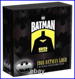 2024 Niue $2 DC Comics 1966 Batman Logo First Release NGC MS70 Antiqued COA OGP