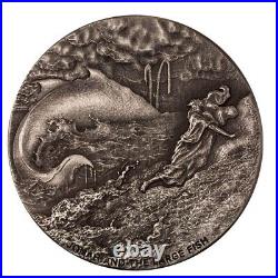 2024 Niue 2 oz Antiqued Silver Biblical Series Jonah & The Large Fish 2024 Niue 2 oz Antiqued Silver Biblical Series Jonah & The Large Fish