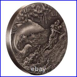 2024 Niue 2 oz Antiqued Silver Biblical Series Jonah & The Large Fish 2024 Niue 2 oz Antiqued Silver Biblical Series Jonah & The Large Fish