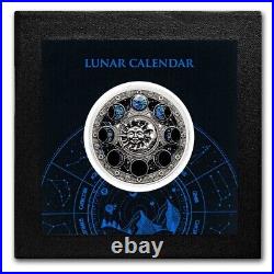 2024 Niue 2 oz Silver Antique Lunar Calendar (with Box & COA)