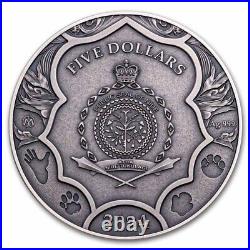 2024 Niue 2 oz Silver Antique Save the Powers Elephant