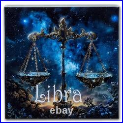 2024 Niue 5 oz Silver Antique Zodiac Libra (with Box and COA) 2024 Niue 5 oz Silver Antique Zodiac Libra (with Box and COA)