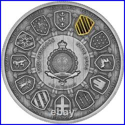 2024 Niue Camelot Sir Lancelot 1 oz Silver Antique Colorized Coin