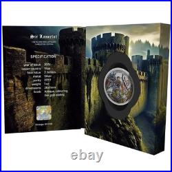 2024 Niue Camelot Sir Lancelot 1 oz Silver Antique Colorized Coin