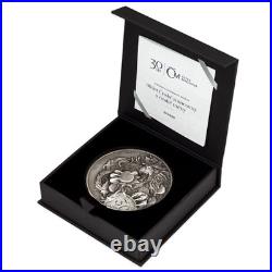 2024 Niue Czech Mint 30th Anniversary 5 oz. 999 Silver High Relief Antique Coin