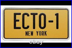 2024 Niue Ghostbusters Ecto-1 License Plate 2 Oz. 999 Silver Antique Shaped Coin