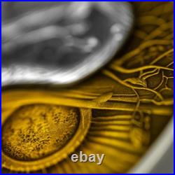 2024 Niue Mystery Tree 2 oz Silver Resin Filled Antiqued Colorized Coin