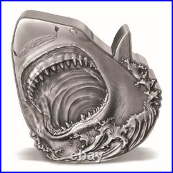 2024 Niue Shark Week Great White Shark 2 oz Silver Antiqued Coin 2024 Niue Shark Week Great White Shark 2 oz Silver Antiqued Coin