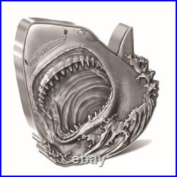 2024 Niue Shark Week Great White Shark 2 oz Silver Antiqued Coin 2024 Niue Shark Week Great White Shark 2 oz Silver Antiqued Coin