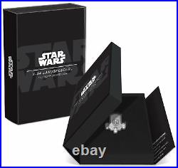 2024 Niue Star Wars X-34 Landspeeder 1 oz Silver Shaped Antiqued Coin