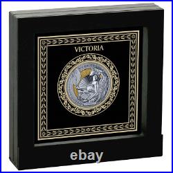 2024 Niue Victoria 1 oz Silver Antiqued Resin Filled Black Proof Coin