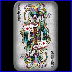 2024 Poker Cards The Joker 2 oz Silver Colorized Premium Cast Bar 2024 Poker Cards The Joker 2 oz Silver Colorized Premium Cast Bar