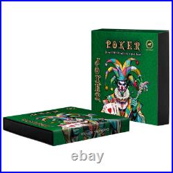 2024 Poker Cards The Joker 2 oz Silver Colorized Premium Cast Bar 2024 Poker Cards The Joker 2 oz Silver Colorized Premium Cast Bar