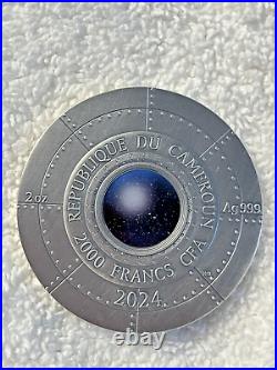 2024 ROSWELL UFO INCIDENT 2 oz Antique High Reief Silver Coin-MINTAGE 1,000