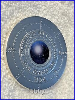 2024 ROSWELL UFO INCIDENT 2 oz Antique High Reief Silver Coin-MINTAGE 1,000