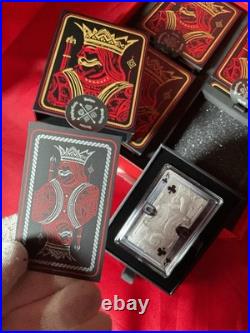 2024 Samoa #6 KING Cards Colored Antique. 999 Silver 4 Coin BOX SET #6 of #200