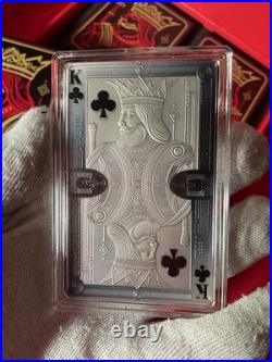 2024 Samoa #6 KING Cards Colored Antique. 999 Silver 4 Coin BOX SET #6 of #200