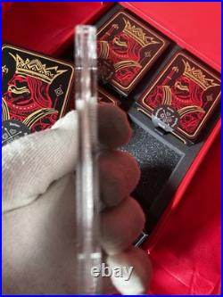 2024 Samoa #6 KING Cards Colored Antique. 999 Silver 4 Coin BOX SET #6 of #200