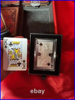 2024 Samoa #6 KING Cards Colored Antique. 999 Silver 4 Coin BOX SET #6 of #200