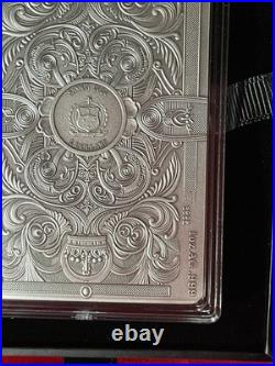 2024 Samoa #6 KING Cards Colored Antique. 999 Silver 4 Coin BOX SET #6 of #200