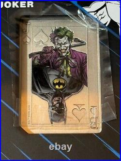 2024 Samoa DC Batman vs Joker 2 oz Silver Antiqued Colorized Incused Coin