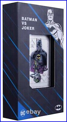 2024 Samoa DC Batman vs Joker 2 oz Silver Antiqued Colorized Incused Coin