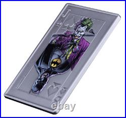 2024 Samoa DC Batman vs Joker 2 oz Silver Antiqued Colorized Incused Coin