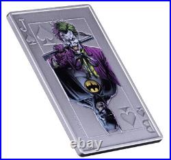 2024 Samoa DC Batman vs Joker 2 oz Silver Antiqued Colorized Incused Coin