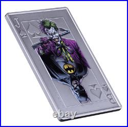 2024 Samoa DC Batman vs Joker 2 oz Silver Antiqued Colorized Incused Coin