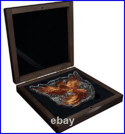 2024 Samoa Phoenix Ascendant 500 Grams Silver Antiqued Coin withCrystal Inlay 2024 Samoa Phoenix Ascendant 500 Grams Silver Antiqued Coin withCrystal Inlay